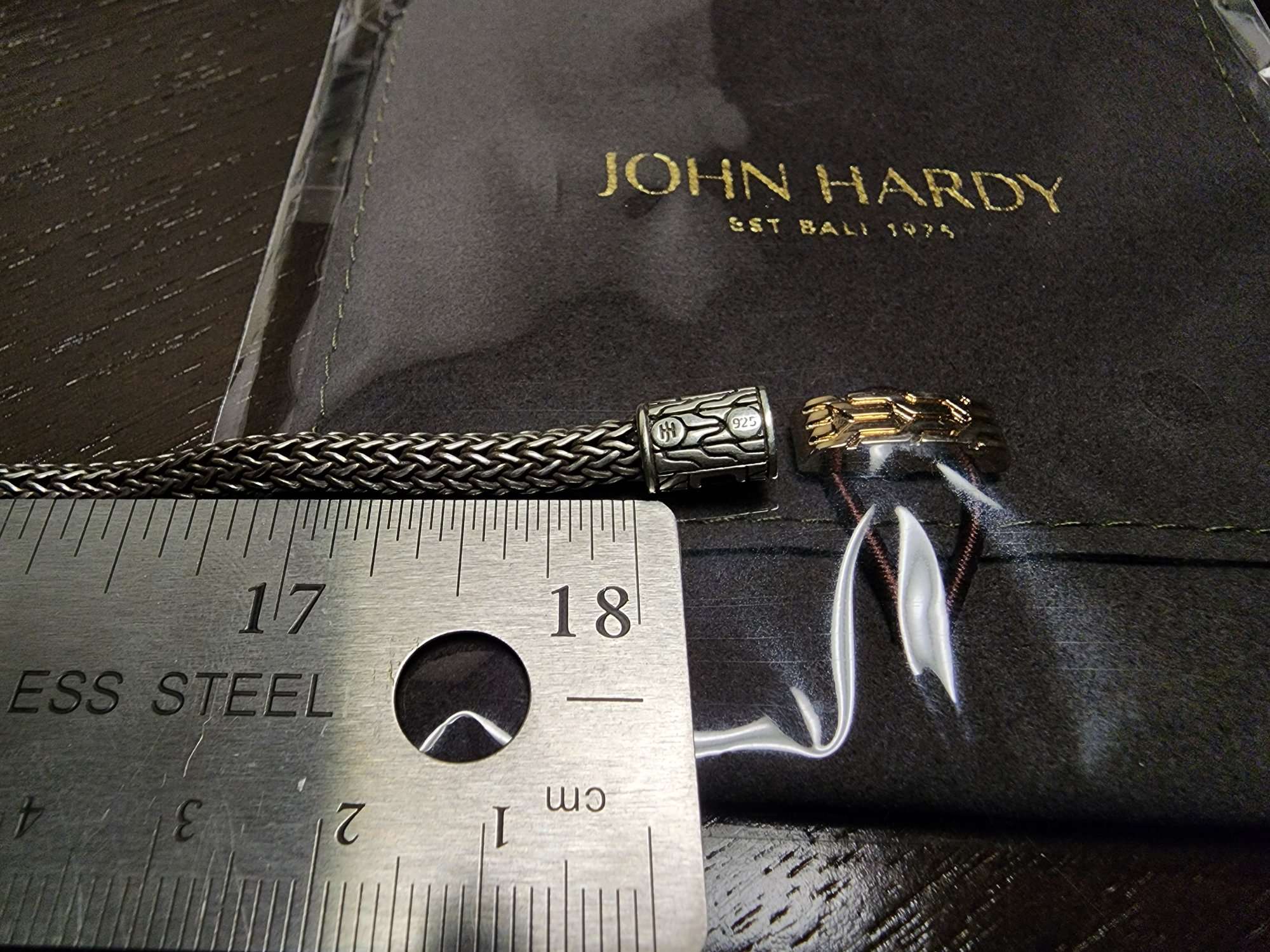 John Hardy NB900477X18 / 1486004 5mm Sterling Silver 925 Women's Woven Necklace